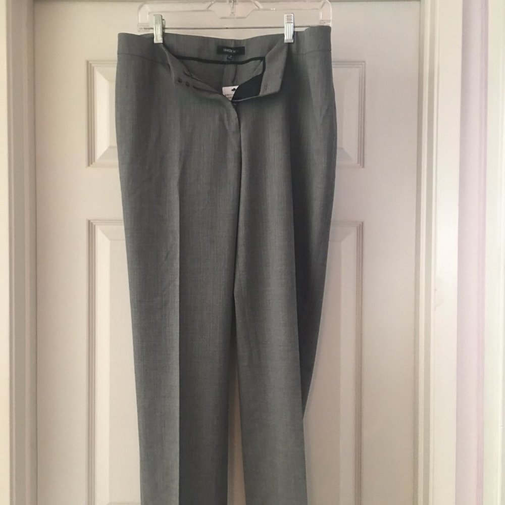 New Exceptional Quality  Grey Wool Pants Lafayette148
